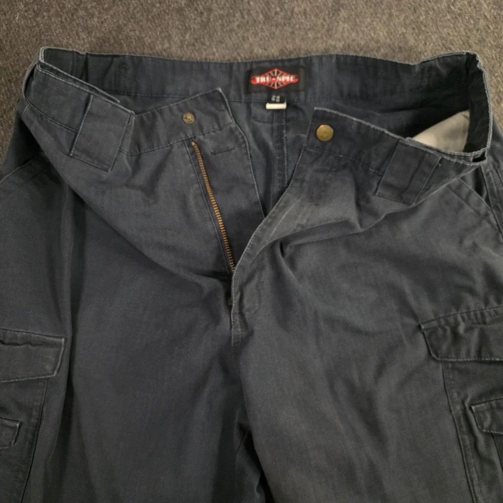Tru-Spec Mens Size 34x31‎ Cargo Pants Dark Gray  Utility Workwear Pockets